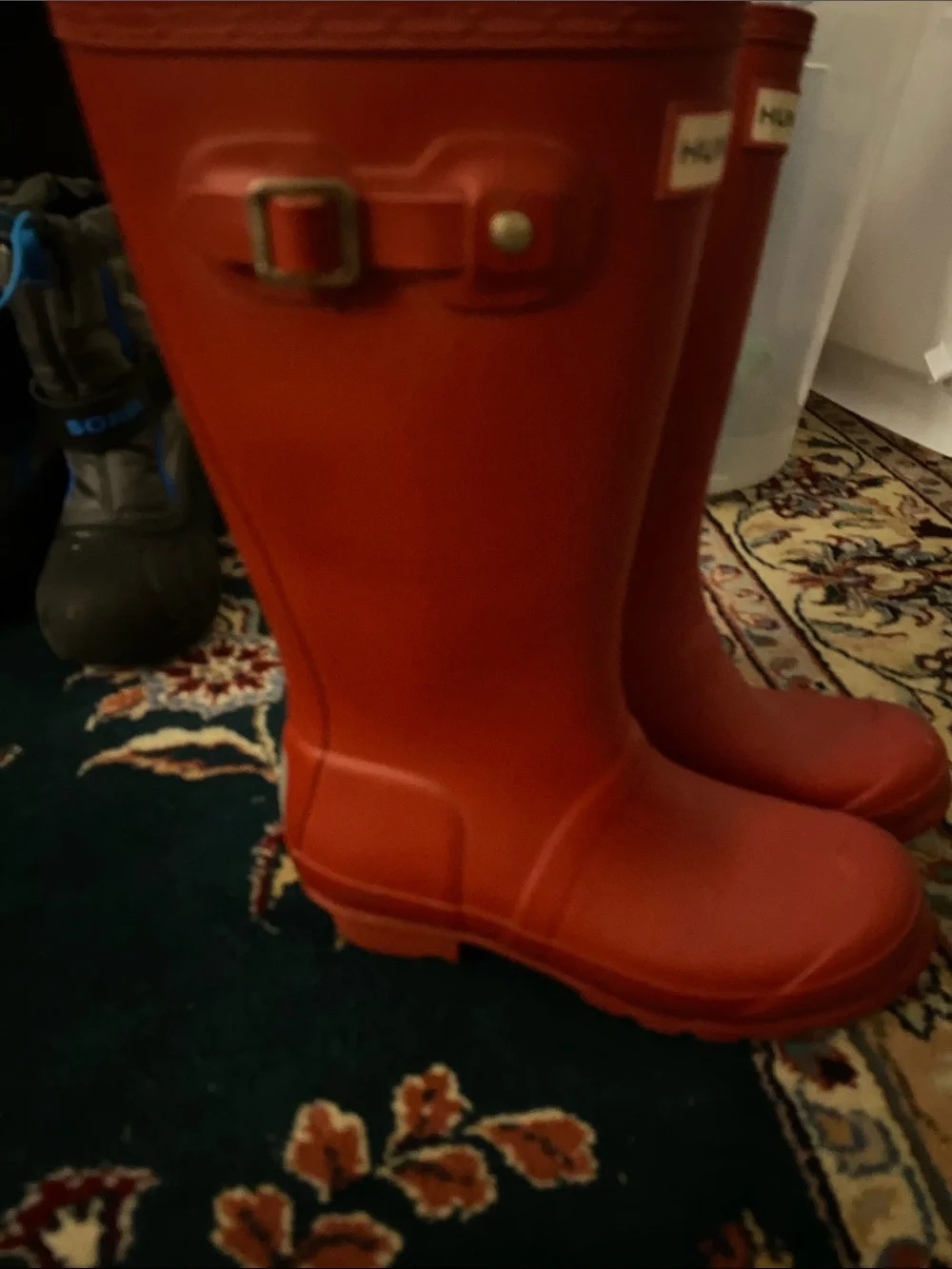 Hunter Red Tall Rain Boots